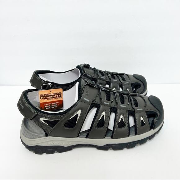 Skechers Relaxed Fit Men Grey Outseen Shoes Brand New main image 10